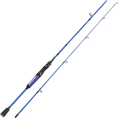 Vista 2 de One Bass Cañas de Pescar, Caña Giratoria y de Casting de Grafito IM7, Caña de Baitcasting de 2 Piezas de Calidad Resistente con Mango de Súper