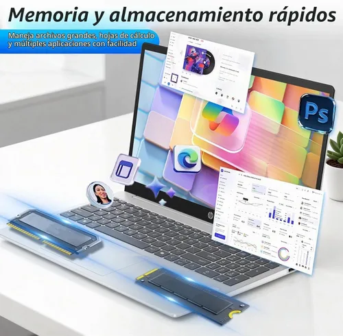 Vista 5 de HP Computadora portátil empresarial de 17 t, pantalla antirreflejos FHD de 17.3 pulgadas, Intel 10-Core i5-1334U, 16 GB de RAM + 512 GB SSD, teclado