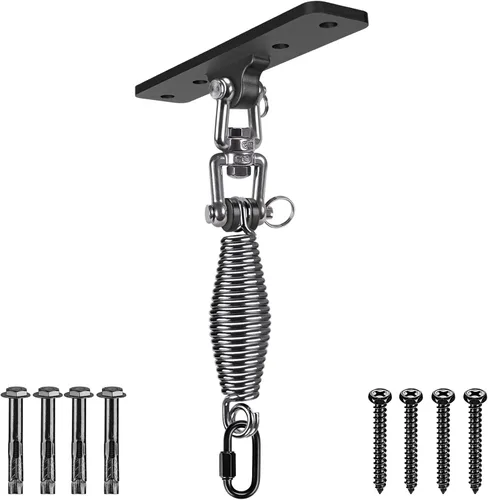 Vista 10 de Dolibest Colgador de vigas de acero resistente, soporte para bolsa pesada, colgador de bolsa pesada I Beam para percha de saco de boxeo