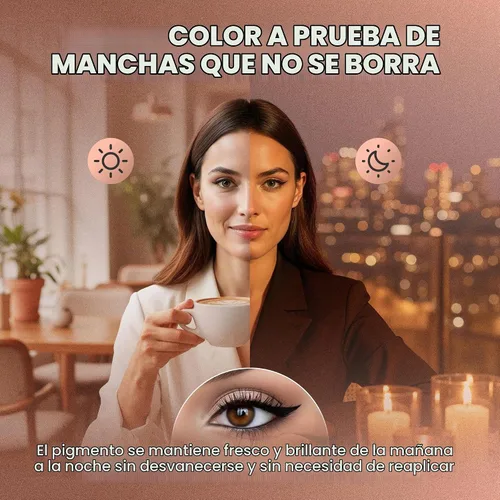 Vista 4 de BaeBlu Lápiz delineador de ojos hipoalergénico natural, marrón Marrón absoluto