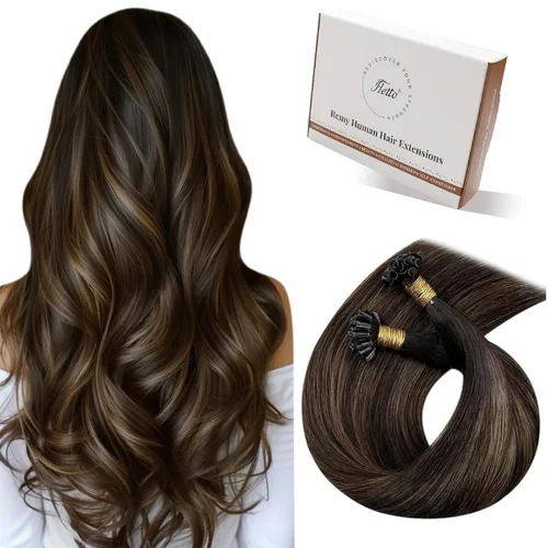 Vista 99 de 【Descuento】Hetto - Extensiones de cabello con cinta adhesiva, 40g, extensiones de cabello humano, color rubio ceniza oscuro degradado a rubio medio