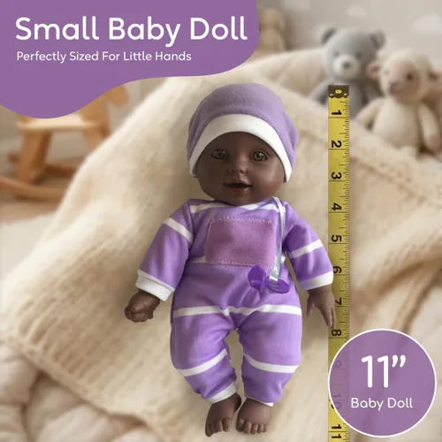 Vista 6 de The New York Doll Collection Muñeca de bebé de cuerpo suave de 11 pulgadas en caja de regalo - Juguete de muñeca de 11" para niños, niñas y niños