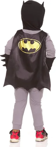 Vista 3 de DC Comics Toddler Boys Superhero Costume - Zip Up Jumpsuit with Cape
