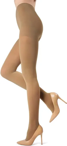 Vista 7 de Melas Medias superiores de control, 60 denier, opacas, nailon, elastano, control de abdomen, medias para mujer, tallas S - Q2 Bambi