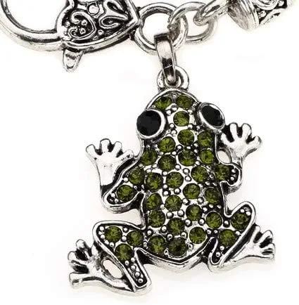 Vista 2 de Inspired Silver - Pulsera de plata con dije personalizado y circonitas cúbicas.