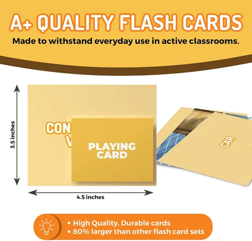 Vista 3 de 50 Tarjetas de sustantivos, tarjetas fotográficas educativas divertidas para construir vocabulario para niños, educación en casa, adultos, personas