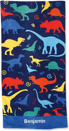 Vista 13 de Lillian Vernon All Sports Toalla personalizada para niños, bordada a medida con nombre o monograma, toallas infantiles extragrandes de 30 x 60