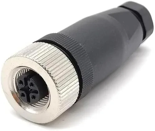 Vista 9 de Elecbee Conector de cable M12 Circular Impermeable Enchufe de Aviación Terminación de Tornillo Instalable en Campo Desapantallamiento Recto