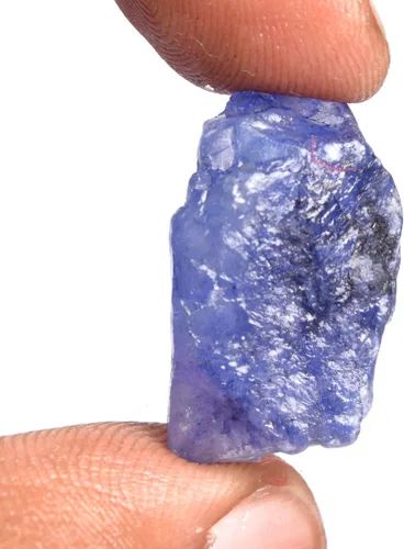 Vista 3 de Tamaño del colgante Zafiro azul 19.05 Ct Certificado áspero natural sin calefacción Zafiro Piedra preciosa suelta DP-567, Gema, azul
