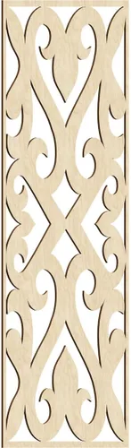 Vista 122 de Keene Paneles de pared decorativos de madera con calado, 9 3/8 pulgadas de ancho x 24 3/8 pulgadas de alto x 1/4 de alto, abedul Birch