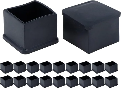 Vista 16 de Mcredy - Tapas para patas de silla, protector de patas de mesa, tamaño interior, 1-1/2 pulgadas x 1-1/2 pulgadas, para patas de muebles cuadradas