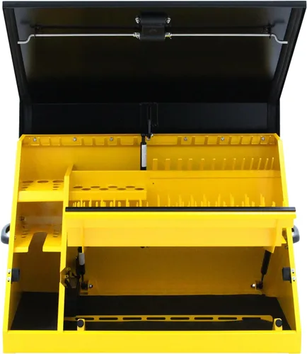 Vista 4 de DeWalt - Caja de herramientas triangular de 30" x 15", acero, color amarillo y negro