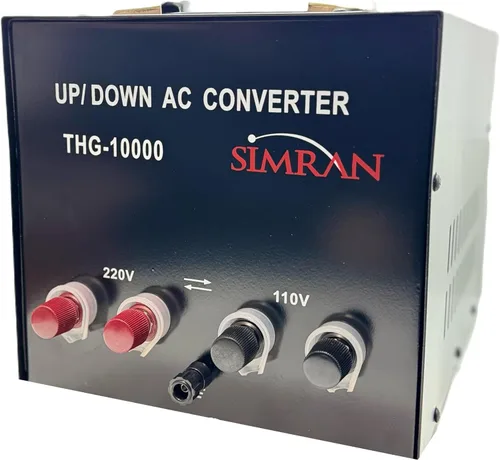 Vista 5 de Simran THG-100T Convertidor de transformador de voltaje elevador y descendente para 110 V y 220/240 V, 100 vatios