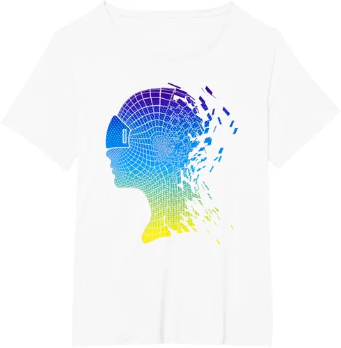 Vista 25 de Camiseta con diseño de auriculares de realidad virtual de VR Fans, Negro, S