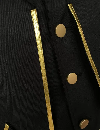 Vista 5 de PHOACE Steampunk - Chaqueta estilo vampiro renacentista estilo retro medieval victoriano gótico disfraz de Halloween