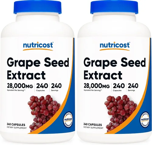 Vista 6 de Nutricost Extracto de semilla de uva 240 cápsulas para 240 porciones por
