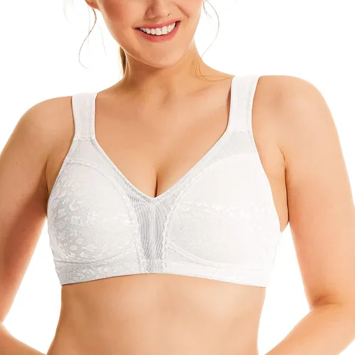 Vista 3 de Deyllo Sujetador minimizador para mujer, cobertura completa, sin varillas, cómodo, sin relleno, talla grande