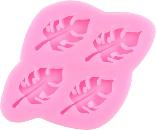 Vista 6 de Molde de silicona de flamenco de hojas tropicales, hibisco, plumeria, flores, hojas de Monstera, moldes para fondant, árbol de coco hawaiano, moldes