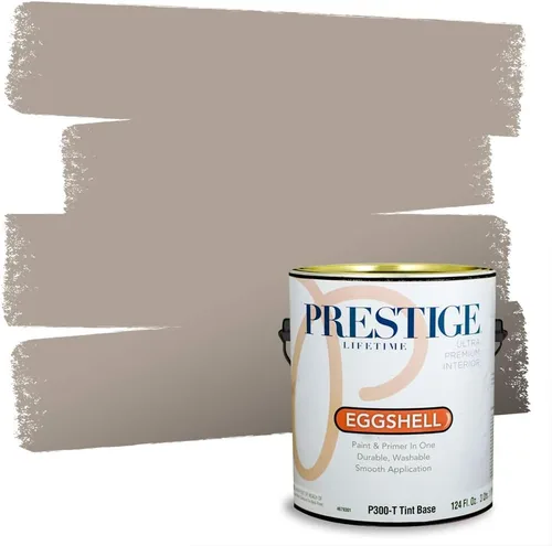 Vista 244 de PRESTIGE Pinturas Pintura Exterior e Imprimación en Uno, 1 Galón, Mate, Combinación Comparable de Sherwin Williams* Black Magic* SW6991-PCM