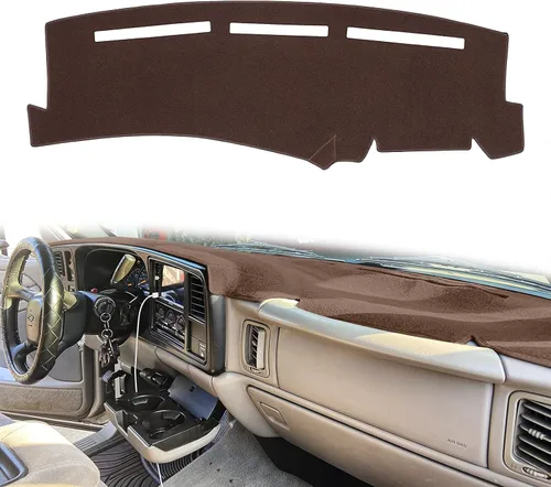 Vista 9 de Cubierta de salpicadero para Chevrolet Silverado 1500 2500 3500 1999-2006 Avalanche Chevy Tahoe Suburban GMC Sierra Yukon cubierta de tablero Beige