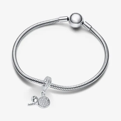 Vista 3 de YSAHan Abalorio deportivo con diseño de tenis y béisbol, para pulsera Pandora