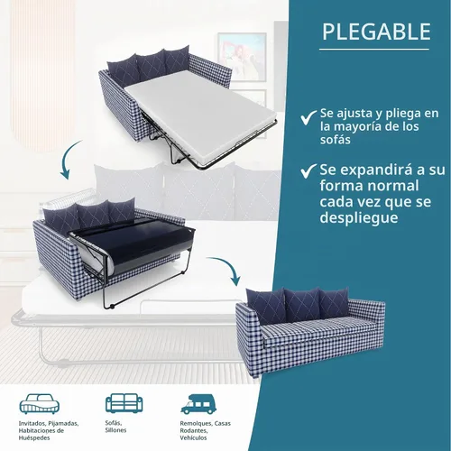 Vista 6 de Colchón de repuesto para sofá cama de espuma viscoelástica de 4.5 pulgadas