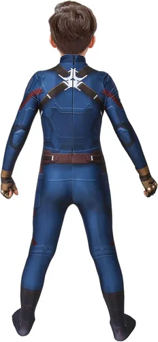 Vista 5 de Disfraz de elastano para niños, para Halloween, cosplay, traje Zentai, estilo 3D