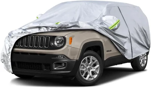 Vista 162 de KouKou Funda impermeable para automóvil SUV adecuada para BMW X1 de 2009 a 2025, 7 capas a prueba de viento para todo tipo de clima, cubierta