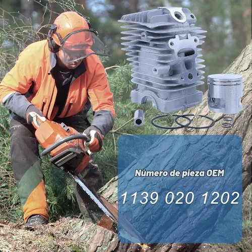 Vista 5 de Kit de pistón de cilindro de 1.575 in para motosierra Stihl MS211 MS 211C MS181C 1139 020 1202