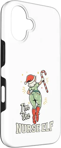 Vista 3 de I'm The Nurse Elf Funny Matching Family Christmas Group Case for iPhone 16