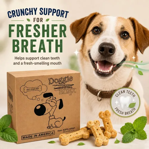 Vista 4 de Office Snax Doggie Snax - Golosinas crujientes para perros con sabor a