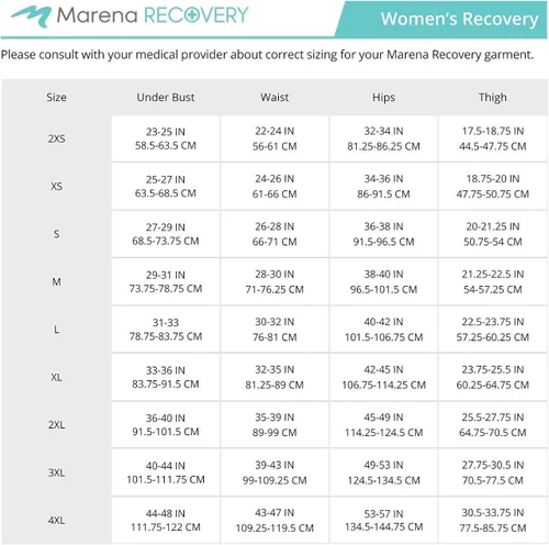 Vista 5 de MARENA Recovery Panty-Length Compression Girdle with High-Back, Stage 2 (pull on)
