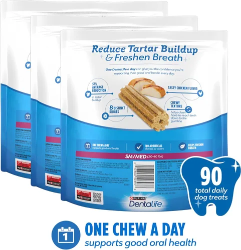 Vista 10 de Dentalife Purina Daily Oral Care - Golosinas dentales para perros, pequeñas