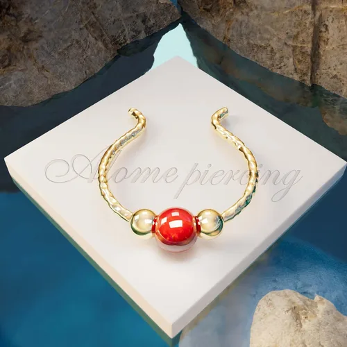 Vista 19 de Fake Opal Septum Rings