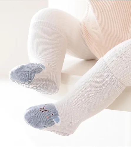 Vista 8 de Calcetines antideslizantes para bebés, calcetines de dibujos animados antideslizantes con puños para niñas, niños y recién nacidos, 6 pares