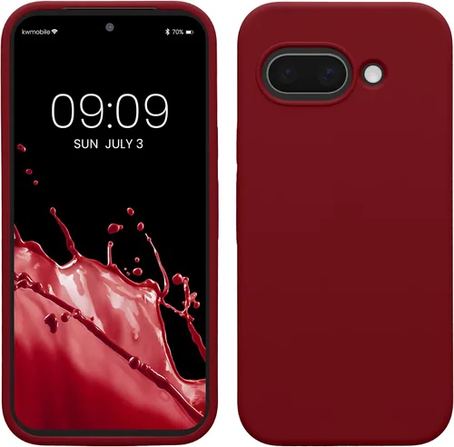 Vista 221 de kwmobile Funda Compatible con Google Pixel 6 Pro - Funda de Teléfono de Silicona TPU con Acabado Suave - Azul Caribe