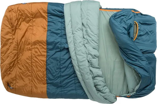 Vista 2 de Big Agnes Dream Island 20°F Doublewide Sleeping Bag - 2-Person Sleeping Bag with Double Zipper Entry, Zip-Off Quilt, Pad Attachment System