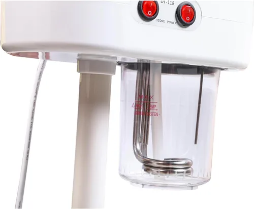 Vista 2 de Vaporizador facial con spray de niebla caliente, vaporizador esteticista para salón, spa y hogar, vaporizador facial de soporte sobre ruedas