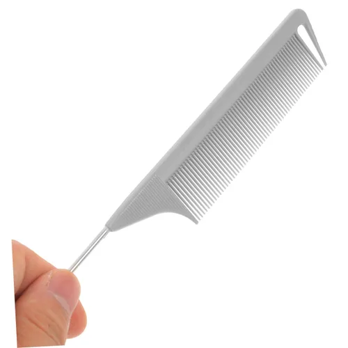 Vista 4 de STOBAZA Juego de 5 peines para separar el cabello con cola de rata para seccionar con precisión, peines para peinar el cabello, herramientas
