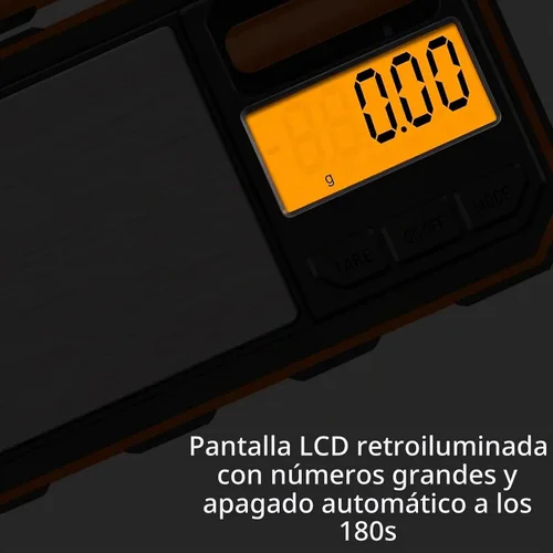 Vista 3 de UNIWEIGH Escala digital de gramos, mini básculas de bolsillo de alta