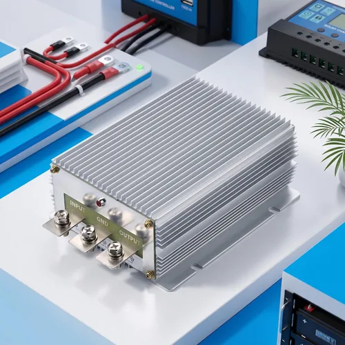 Vista 7 de Convertidor de fuente de alimentación de CC CC, 24 V a 12 V 60 A 720 W módulo regulador de voltaje reductor con carcasa de aluminio fundido a