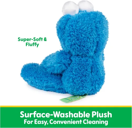 Vista 8 de Peluche de Zoe de Barrio Sésamo, Cookie Monster, 13 pulgadas, Azul oscuro, azul marino
