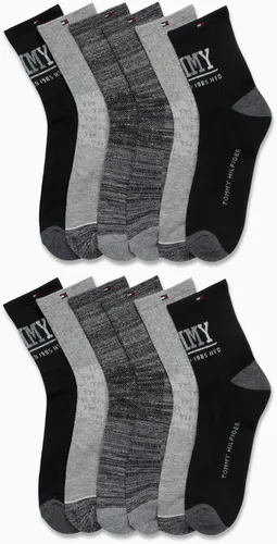 Vista 2 de Tommy Hilfiger Calcetines para hombre - Calcetines tobilleros de corte de cuarto (12 unidades)