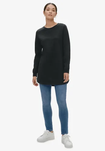 Vista 3 de ellos Sudadera tipo túnica con dobladillo de cola de camisa para mujer
