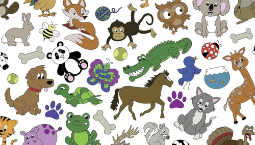 Vista 2 de Diseño Divertido de Animales – Mantel Cuadrado 152 cm x 152 cm – Mantel para Colorear Interactivo para Niños - Tela de Poliéster/Algodón – Lavable