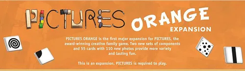 Vista 6 de Rio Grande Games Pictures - Juego de mesa de expansión naranja para la familia, juegos de fiesta creativos con 55 cartas nuevas, juego para mayores