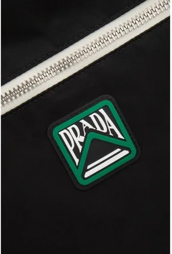 Vista 6 de Prada Mochila unisex con cordón de nylon Tessuto negro 2VZ030, Negro -, Mochilas Sling