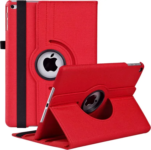 Vista 25 de Funda giratoria para iPad de 9.7 pulgadas 2018 2017 / Funda para iPad Air 2 - Funda protectora con soporte giratorio de 360 grados y función