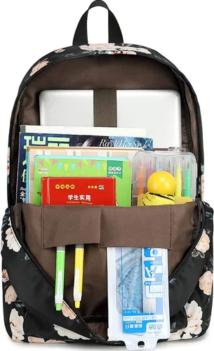 Vista 2 de Bluboon Mochila para la escuela, mochila para niños, adolescentes y niñas, mochila para computadora portátil, regalos para mujeres