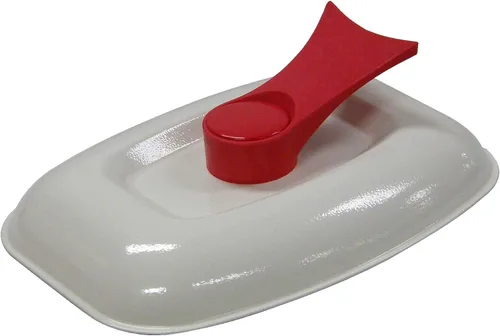 Vista 4 de Microheath - Parrilla sartén para cocinar en microondas - color rojo.